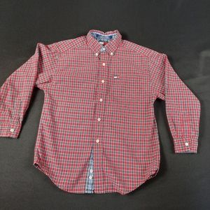 Tommy hilfiger button down kids shirt size 7